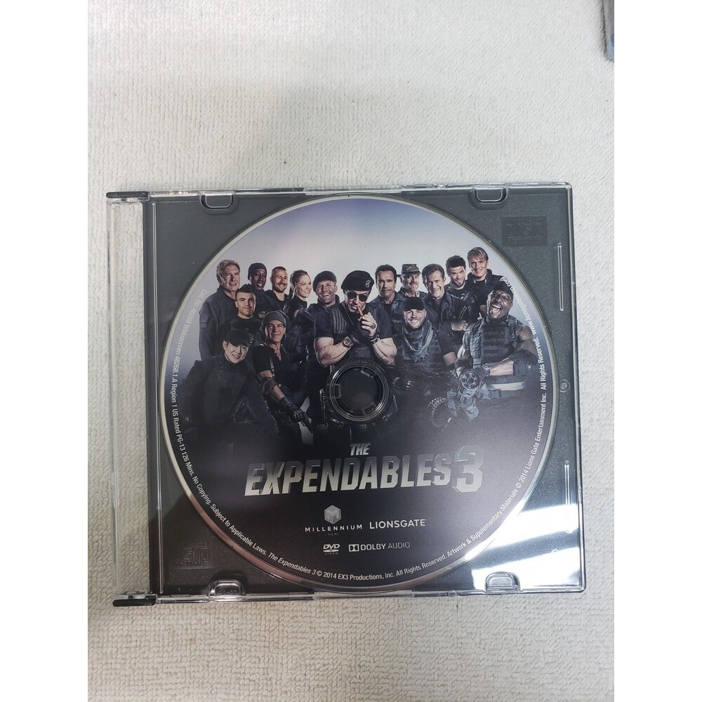 Expendables 3 DVD Action Thriller Movie 2014 Sylvester Stallone Disc Only Tested